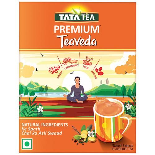 Tata Tea Premium Teaveda - Assam Tea Leaves With Elaichi Tulsi, 250 g-2.webp